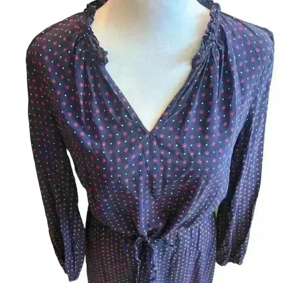 Draper James Lucinda Dress Navy Women’s Size Medium - Picture 6 of 8